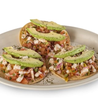 Tostada de Ceviche de Camarón / Shrimp Ceviche Tostada