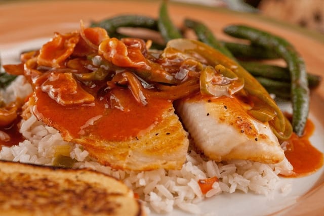 Filete a la Veracruzana* / Veracruz-Style Fish Fillet*.