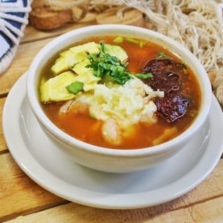 Caldo de Camarón Tlalpeño Mediano / Medium Tlalpeño-Style Shrimp Soup
