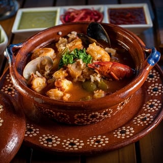 Sopa Grande de Arroz a la Tumbada / Large Arroz a la Tumbada Seafood Rice Soup
