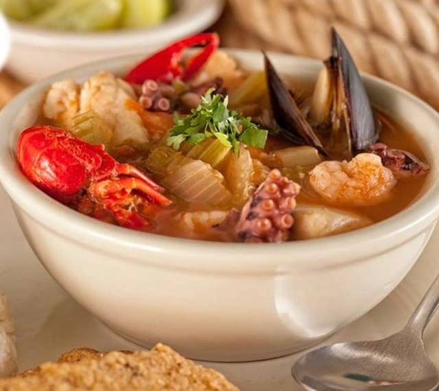 Sopa de Mariscos / Seafood Soup.