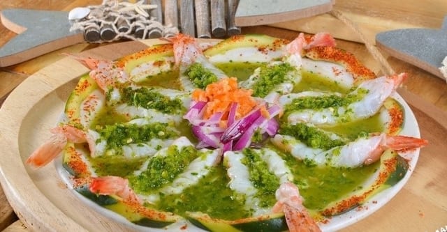 Aguachile de Camarón / Shrimp Aguachile.