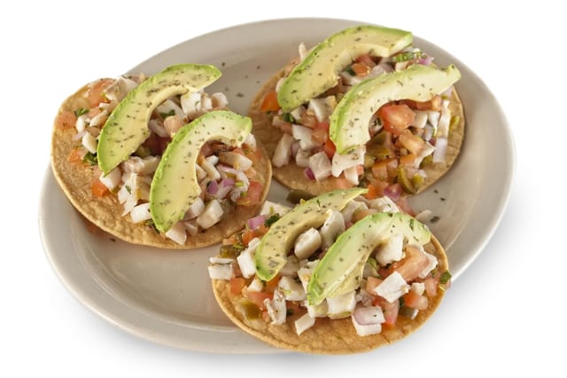 Tostada de Ceviche de Pescado / Fish Ceviche Tostada.