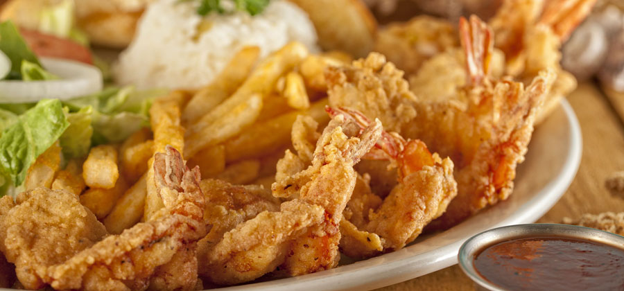 Our fried shrimp plate